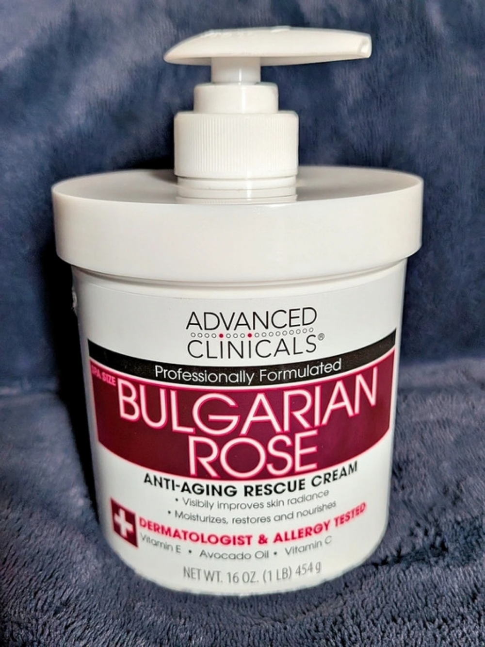 Advanced Clinicals Bulgarian Rose Anti-Aging Rescue Cream